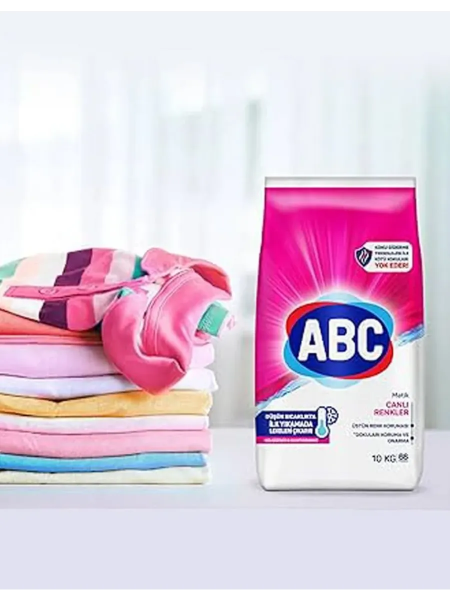 ABC լվացքի փոշի` սպիտակ և գունավոր հագուստի համար, 10 կգ՝ գնել առցանց Breeze-ում