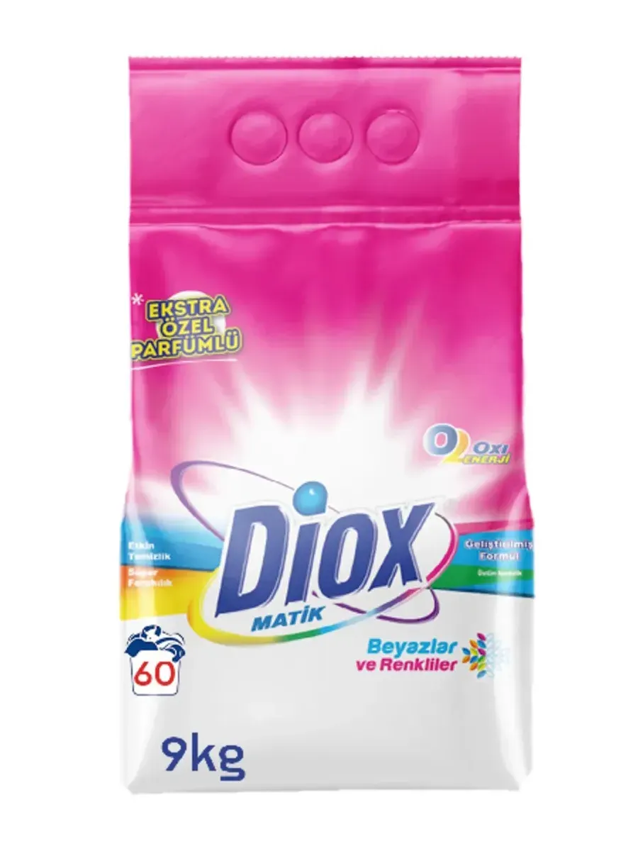 DIOX լվացքի փոշի 9 կգ, ավտոմատ, գունավոր հագուստի համար՝ գնել առցանց Breeze-ում