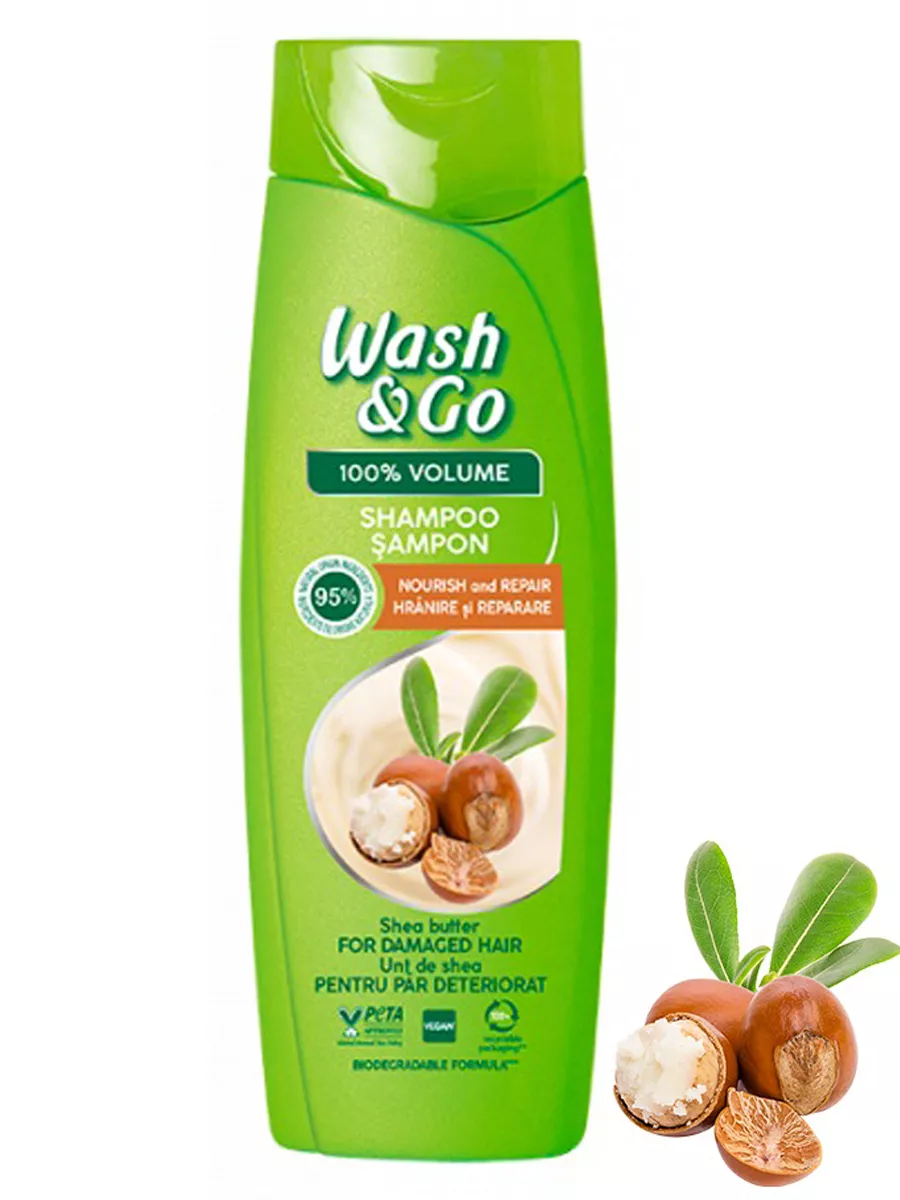Wash and go շամպուն` շիի յուղով 360 մլ, Տնտեսական ապրանքներ  և խնամքի պարագաներ՝ գնել առցանց Breeze-ում 2