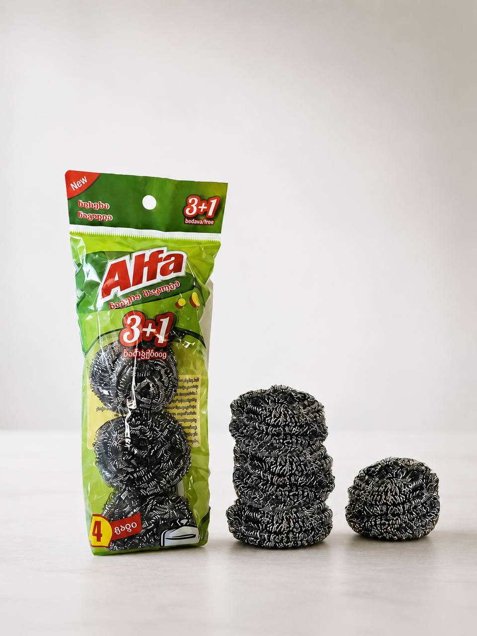 Սպասք լվանալու մետաղական սպունգ — buy online on Breeze